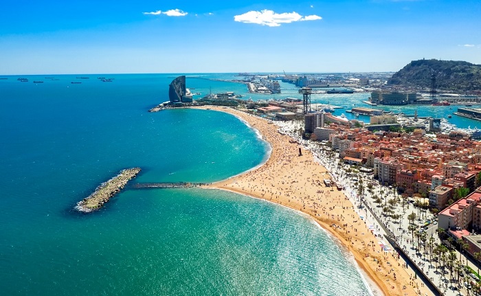 La playa de la Barceloneta