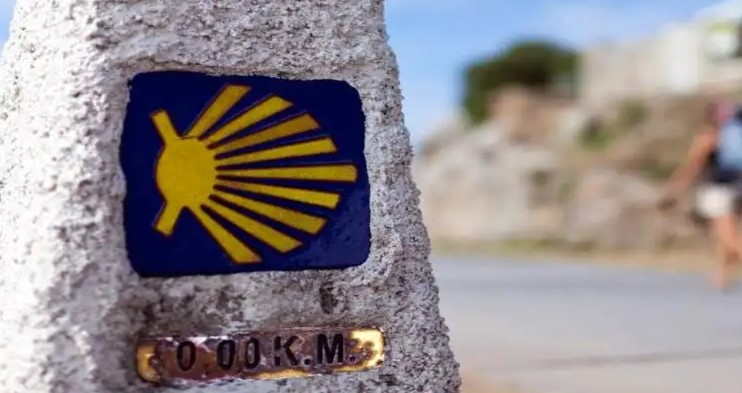 Camino de Santiago milestone