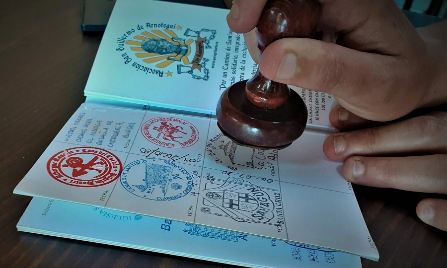 Camino de Santiago stamp